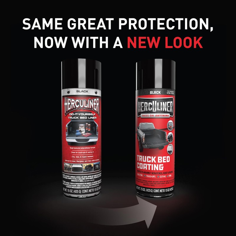 Herculiner Aerosol Spray Truck Bed Liner, 15 Ounce Spray Can,