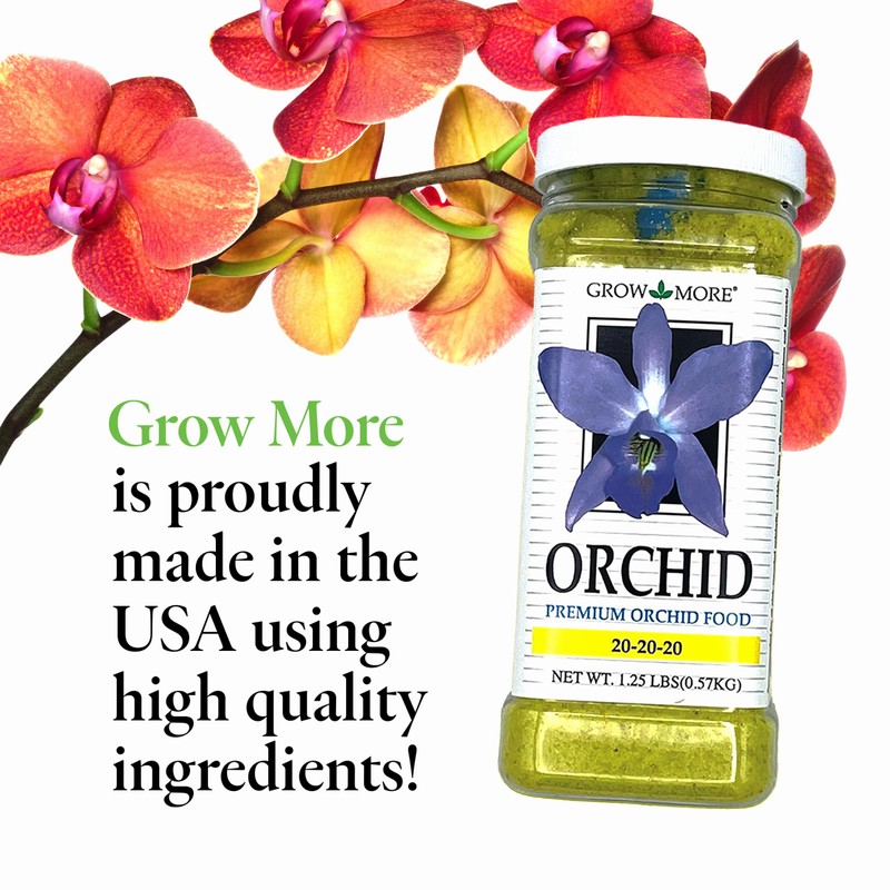 Grow More All Purpose Orchid Fertilizer 20-20-20 for Soil Maintenence