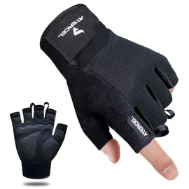 Atercel Fitness Gloves Weight Lifting Gloves for Crossfit, Bodybuilding, Cycling, Gym, Strength Training, black, xl