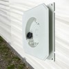 iMBAPrice 8141F-5 White Non-Metallic Siding Mounting Block with Built-in Electrical