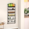 bukfen Over The Door Shoe Organizer,6-Tier Adjustable Door-Mounted/Wall-Mounted Shoe Rack,Heavy-Duty