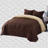 3 Pieces All Season Down Alternative Reversible Quilted Comforter Set