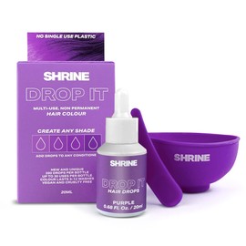SHRINE Drop It Semi-Permanent Hair Dye Drops, Purple, 20 ml