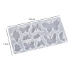 Molde De Silicona De Mariposa, Molde Colgante De Resina Para
