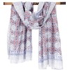 GURU SHOP Leichter Pareo, Sarong, Handbedrucktes Baumwolltuch, Herren/Damen, rot Kombination