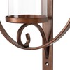 Kate and Laurel Doria Transitional Metal Wall Sconce, 12 x