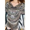Label Aarna Soft Satin Kaftan with Digital Print and Rhinestones
