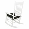 Shine Company Weather-Resistant Outdoor Rocking Chair Seat Cushion, 22"x20", Performance