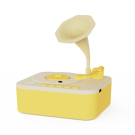 Retysaz Kids Phonograph with 99 Cards, Story Music Player for Kids 3-6 Musical Sensory Toy for boy Girl,Toddler Audio Pre-Kindergarten Toy Early Childhood Education Present Birthday (Yellow)