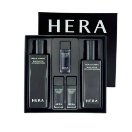 헤라 NEW 옴므 블랙 액티브 2종 세트 남자 기초 스킨 로션 최신제조 Hera NEW Homme Black Active 2-piece Set Men's Basic Skin Lotion Latest Manufacture