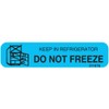 PHARMEX 1-15G Permanent Paper Label,"Dont Freeze Keep", 1 9/16" x 3/8", Blue (500 per Roll, 2 Rolls per Box)