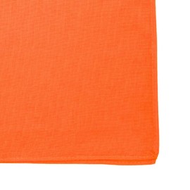 MDSTYLE Plain Bandana, 100% Cotton, 22.0 x 22.0 inches (56 x 56 cm), Men's, Women's, Handkerchief, Triangle Headband, Scarf, 1 x Orange