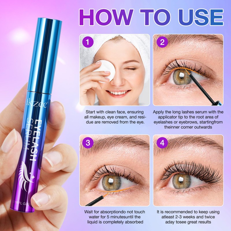 Eyelash Growth Serum, Eyelash Serum for Women, Eye Lash Growth
