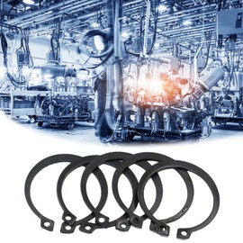 Circlips Set of 300 External Snap Rings Slot Ring Seeger Ring Assortment Black Elastic Circlip Diameter 3-32 mm with Plastic Box Assortment Box