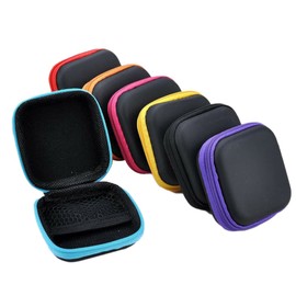 Mikikit Small Pouch Storage Case for Headphone Earphone Case Earbud Case Earphone Pouch Earphone Storage Bags Earbud Carrying Pouch Earphone Carrying Case Ear Case Earbuds Small Bag Travel