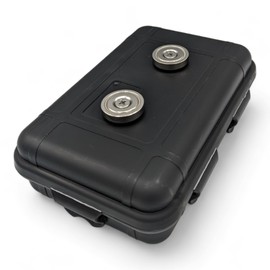 Magnetic Secret Safe, Hidden Storage Box, Magnetic Underbody Car Storage Box, Hide Keys, Valuables and Cash (Black, Medium)