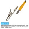 MECCANIXITY ESD Grounding Cable Cord with Alligator Clip 250cm/98.43 Inch