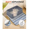 Stainless Steel Litter Box with Lid, Extra Large Metal Cat