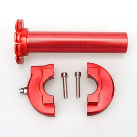 NIBBI Motorcycle Throttle Assembly,High Sensitivity Short Stroke Light Control Motocross Twist Throttle Handlebar,Throttle Tube Fit Dirt Bike Motocross,Pit BIke Assembly,Mini Bike(Red)