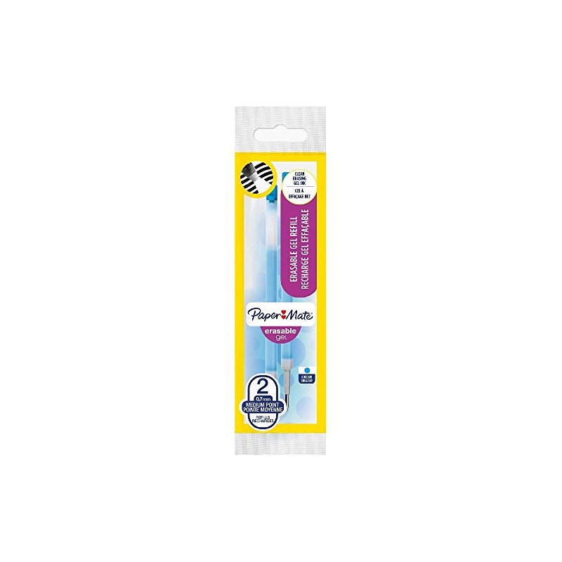 Paper Mate Erasable Gel Pen Refills, Medium 0.7 mm Tip