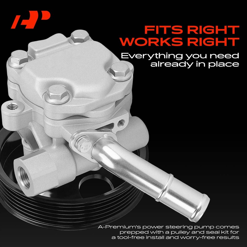 A-Premium Power Steering Pump, with Pulley, Compatible with Jeep Wrangler