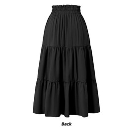 Whssusie Renaissance Long Skirt Women Black Maxi Skirt Summer Flowy Skirts Black L