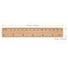 MUKCHAP 144 PCS 15cm/6 Inch Wooden Ruler, Wood Rulers with