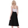 Kate Kasin High Waist Pleated Midi Skirt Casual Summer Skirt