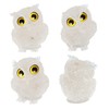 mookaitedecor 3 Inch Owl Rock Crystal Stone Crystal Figure, Hand