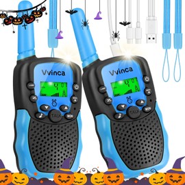 Vvinca Walkie Talkies Toys for Ages 5-7, Rechargeable Walkie Talkie for 3-12 Year Old Boy Girl with Flashlight 22CH 2 Way Radio 3 Mile Long Range for Adventure Game Camping Christmas