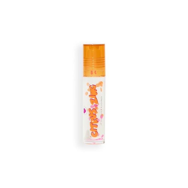 I Heart Revolution Citrus Zing Fruity Lip Oil, Nourishing Lip