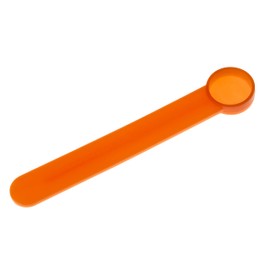 1/8 Teaspoon Measuring Spoon, 1/8 tsp Scoop Equals 0.625 CC (A Pinch) BPA-Free Scoop For Powders - FitPowders (5, Orange)