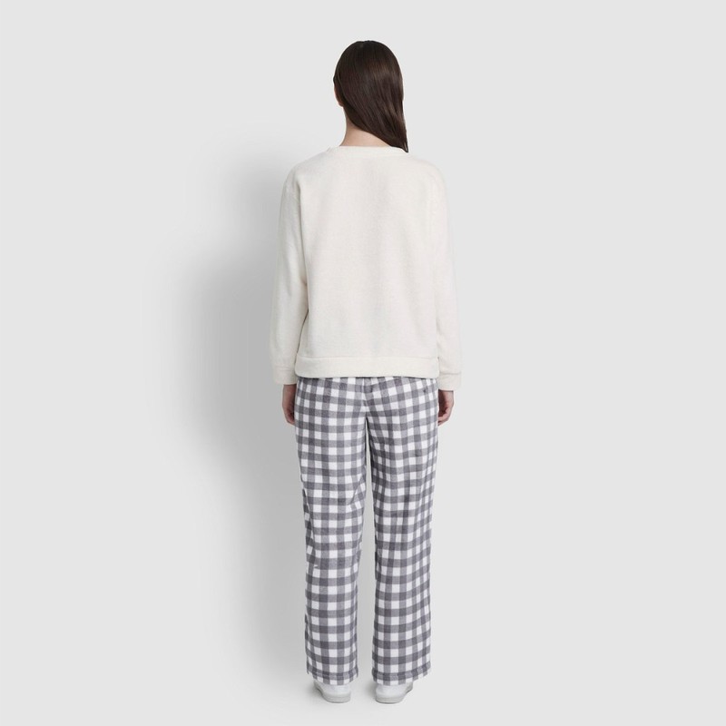 JAJU [JAJU] Women's Microfiber Pajama T-Shirt_Ivory