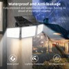 daphino Solar Lights Outdoor 2500LM Motion Sensor Outdoor Lights,3 Head