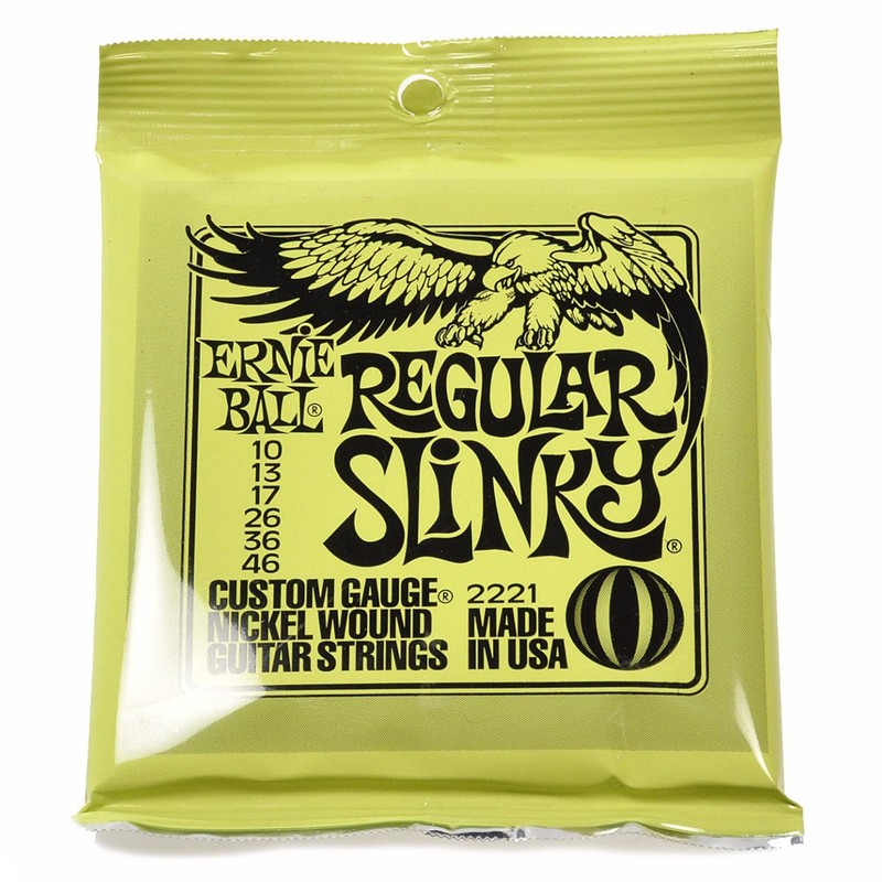 Ernie Ball 2221 Regular Slinky 6-String Electric Guitar Strings 12-Pack