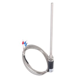 PT100 Temperature Sensors Three-Wire System Thermocouple Probe 200mm / 7.9in with Wire 2000mm / 78.7in ‑200‑450℃