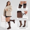 Yilanmy Plus Size Knee High Socks for Women Nylon Sheer