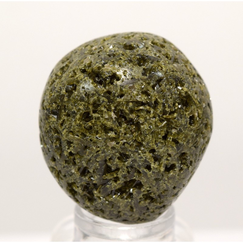 HQRP 150ct 28mm Green Epidote Cabochon Pebble Natural Pistacite Quartz