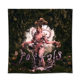 LCFhome Melanie Tapestry Martinez Portals Banner Singer Music Wall Hanging Flag（3x3ft/90x90cm,Vivid Color,150D Polyster,HD Printing）For College Dorm Living Room Bedroom Decor