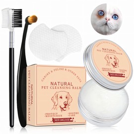 AllisWay Tränenfleckentferner Hund, Augenpflege für Hunde, Katzen Augen Reinigung, Tränenfleckenentferner Kit, Geeignet für Hunde und Katzen, Kann Tränenflecken aus den Augen von Haustieren Entfernen