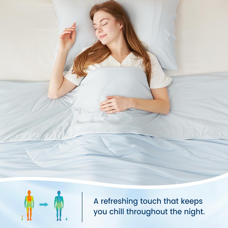 Cozy Bliss Cooling Comforter King Size Dual-Sided, Ultra-Soft Cooling Blankets