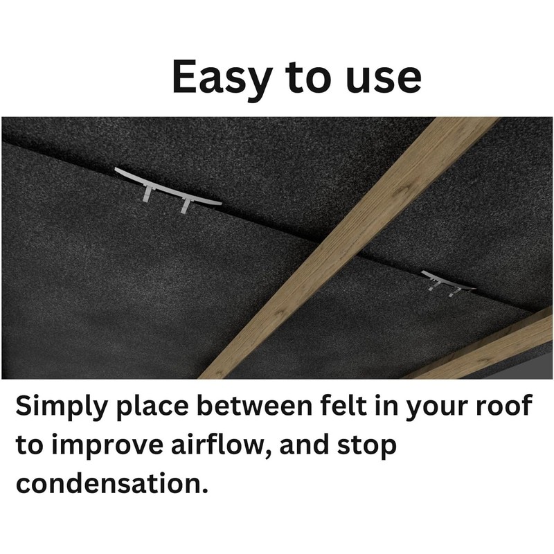Felt Lap Vents (Pack of 12) Loft Vents for Condensation