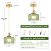 Shenmoyl Battery Operated Pendant Light 5000mAh Rechargeable Chandelier with Remote