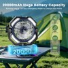 covozon Misting Fan Portable, 20000mAh Rechargeable Battery Powered Camping Fan