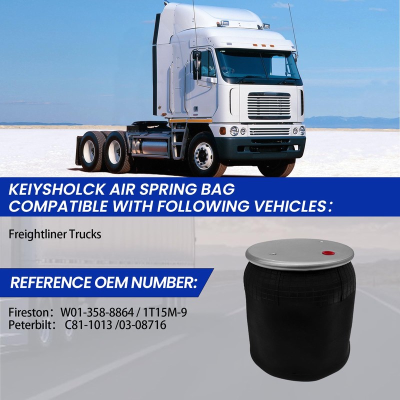 KEIYSHOLCK Air Spring Bag Compatible with Freightliner Trucks OEM Number