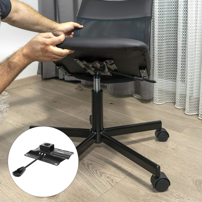Operitacx Office Chair Replacement Base Plate Iron Wide Easy to