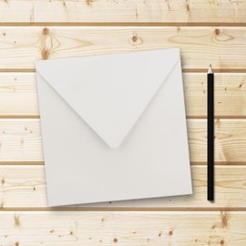 FarbenFroh® Series Square Envelopes Without Window, 15.5 x 15.5 mm Wet sealing for Wedding Cards, Invitations and More