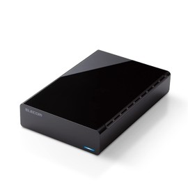 Elecom ELD-HTV060UBK External Hard Drive Hybrid Drive 6TB for TV Recording / Mac/Windows Black