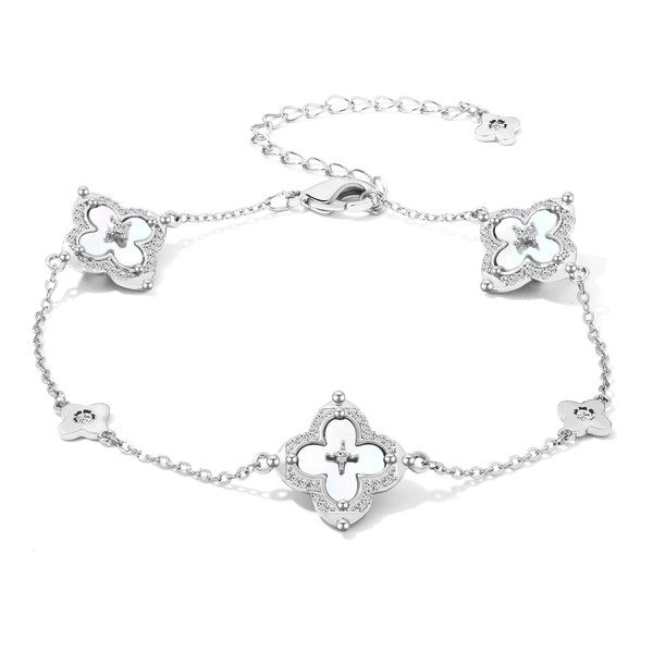 Joykee Clover Bracelet For Women Clover Leaf Bracelet Gold-Plated Jewellery