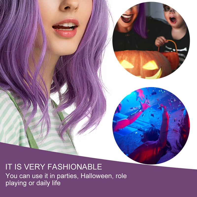 High Temperature Synthetic Women Hair Charming Wavy Wigs Short for